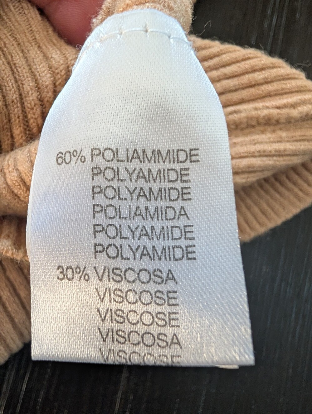 Beige Knit Cardigan with Decorative Rhinestone Buttons made In Roma - Picture 6 of 9